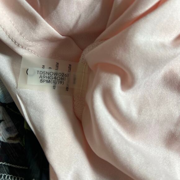 Tommy Hilfiger Women's Size 2 Rivera Floral Chiffon Empire Waist High Low Dress - Picture 8 of 9